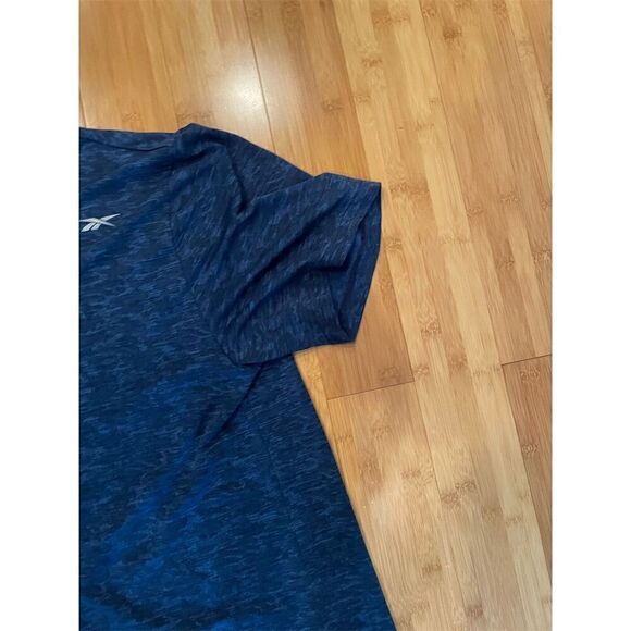 Reebok Men's SpeedWick Athletic T-Shirt Blue 2XL Short Sleeve Crew Neck - Picture 4 of 5